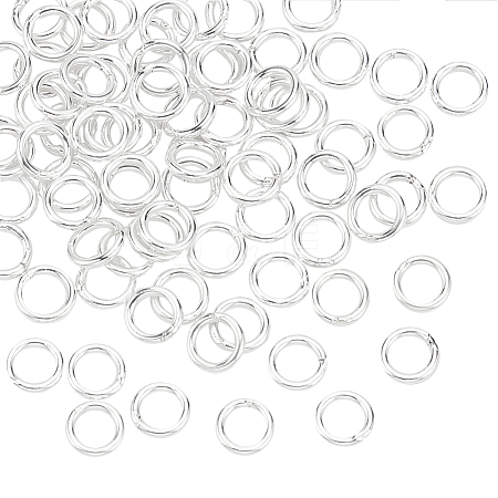   80Pcs 925 Sterling Silver Round Rings STER-PH0001-48-1