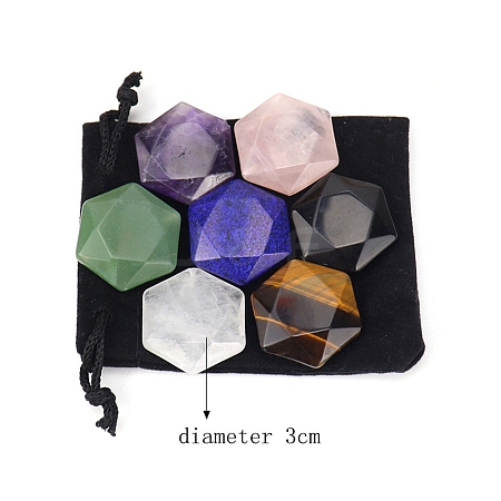 7Pcs Mixed Gemstone Display Decorations PW-WG33192-05-1