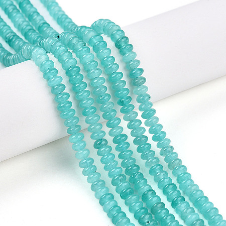 Dyed Natural White Jade Beads Strands G-T139-57A-06-1