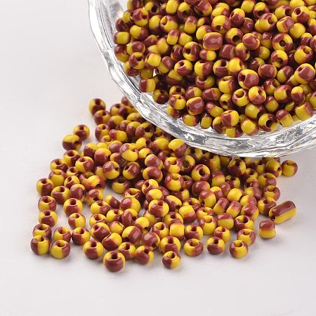 8/0 Opaque Colours Seep Glass Beads SEED-M007-33-1
