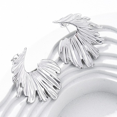 304 Stainless Steel Stud Earrings for Women EJEW-K306-11P-1