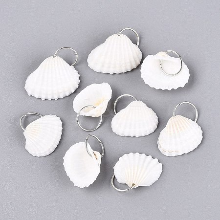 Natural Shell Pendants SHEL-Q028-03-1
