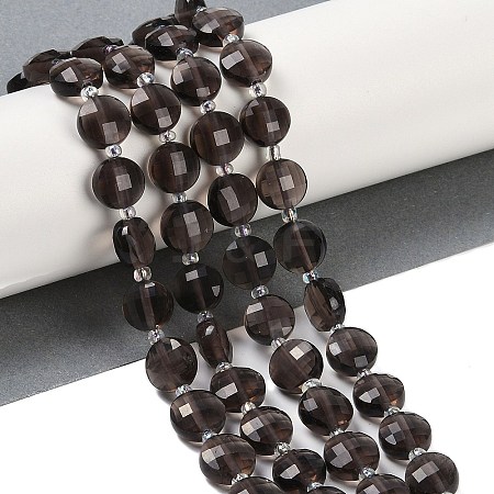 Natural Ice Obsidian Beads Strands G-B094-A08-01-1