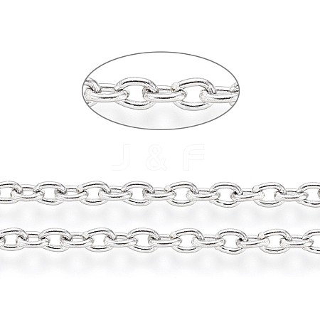 Tarnish Resistant 304 Stainless Steel Cable Chains CHS-L024-021P-1