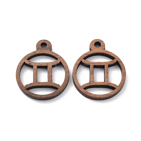 Walnut Wood Laser Cut Pendants WOOD-Q051-07H-1