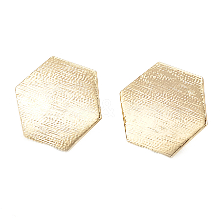 Brass Stud Earrings Findings KK-S345-189-1