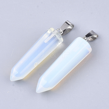 Opalite Point Pendants G-R220-34S-1