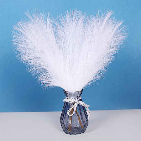 Polyester Imitation Pampas Grass Bouquet for Wedding Party Home Table Decoration HULI-PW0002-113B-01-1