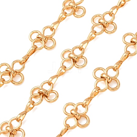 304 Stainless Steel Flower Link Chains SA-CBAE0F2-14G-1