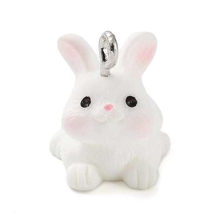 Opaque Resin Pendants RESI-Z014-01I-1