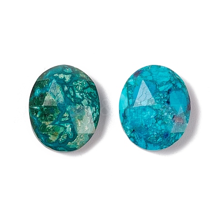 Natural Chrysocolla Cabochons G-A205-02A-1