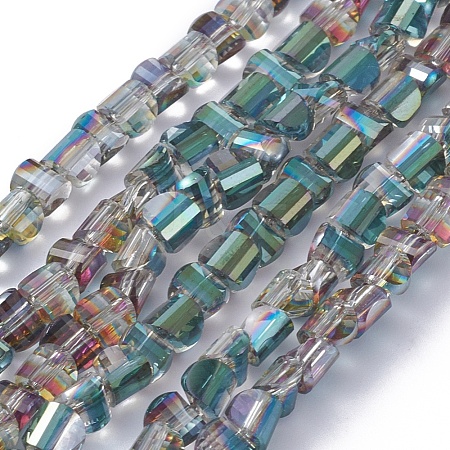 Electroplate Glass Beads Strands EGLA-L023A-HP03-1