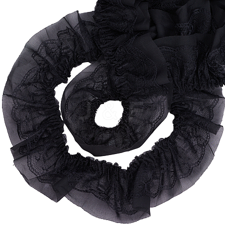 10 Yards Polyester Lace Ribbon OCOR-GF0006-25E-1