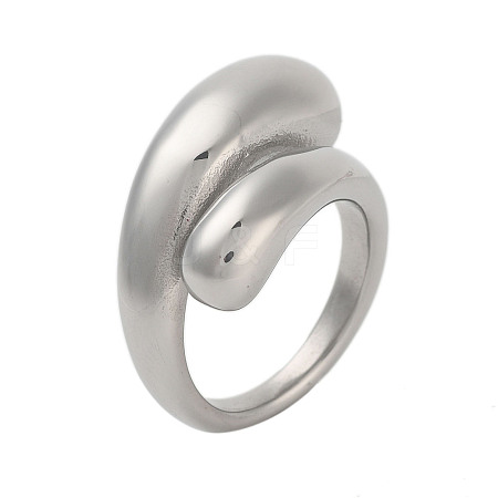 304 Stainless Steel Rings for Women RJEW-K270-05A-P-1