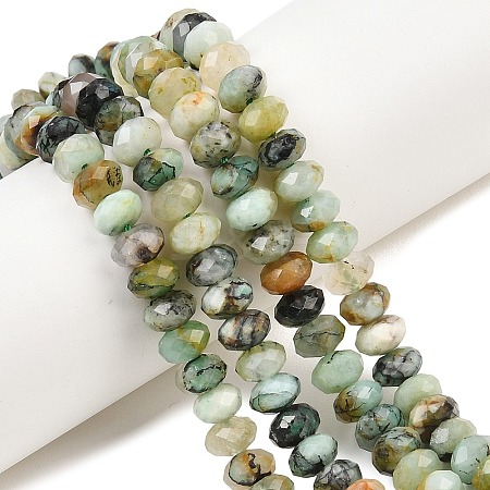 Natural Chrysocolla Beads Strands G-C259-A20-5x8mm-1
