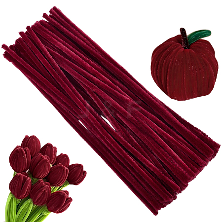 100Pcs DIY Plush Sticks FIND-SP0004-72H-1