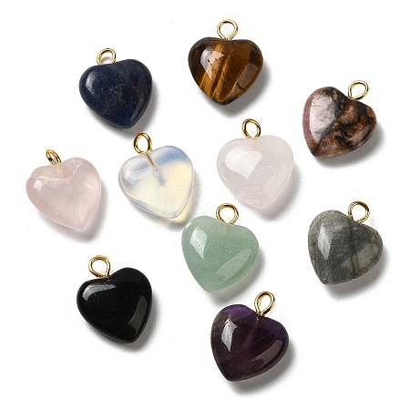 Natural & Synthetic Mixed Gemstone Pendants G-E603-01G-1