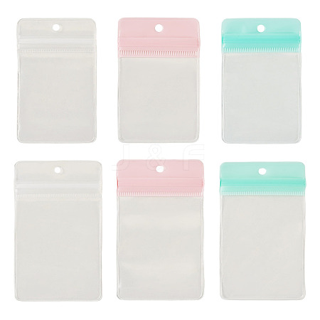 24Pcs 6 Styles Rectangle Transparent EVA Zip Top Gift Bags OPP-TADJ0001-08-1