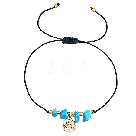 304 Stainless Steel & Brass Charm Bracelets KD3071-1-1