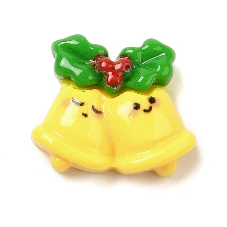 Christmas Theme Opaque Resin Cabochons RESI-R453-01K-1