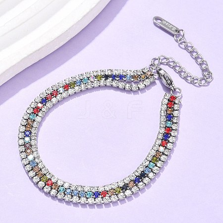 304 Stainless Steel Multi-strand Bracelets BJEW-C103-05P-1