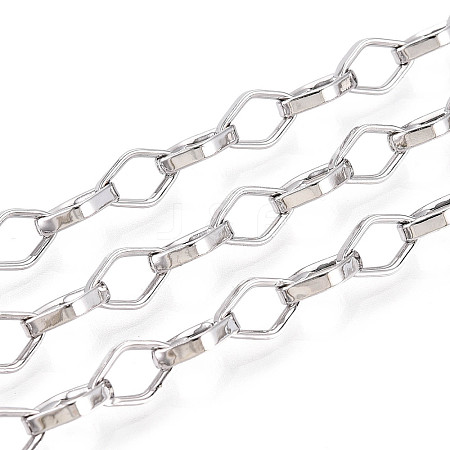 Brass Rhombus Link Chains CHC-T018-44P-1