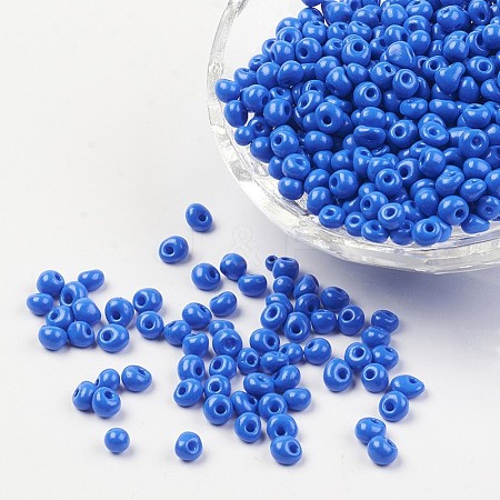 Opaque Glass Seed Beads X-SEED-R032-A10-1