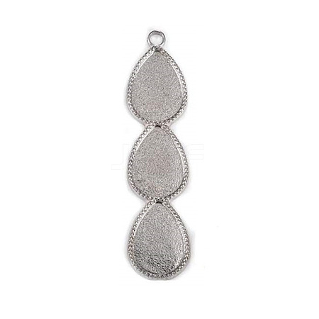 Alloy Pendant Cabochon Settings LS-PALLOY-Q428-01P-1