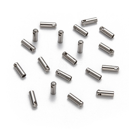 Tarnish Resistant 304 Stainless Steel Cord Ends STAS-E033-5-1