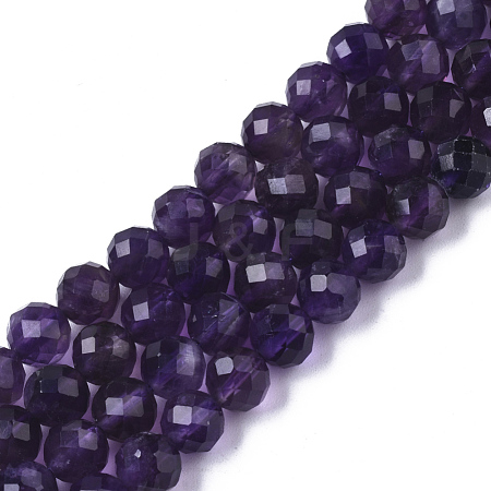 Natural Amethyst Beads Strands G-R465-03C-G-1