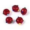 Handmade Lampwork Bumpy Beads LAMP-ZX003-07-02-1