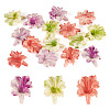 15Pcs 3 Colors Synthetic Coral Dyed Carved Beads SHEL-TA0001-29-1