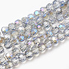 Electroplate Glass Beads Strands EGLA-D021-16-1