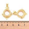 Rack Plating Brass Locket Pendants KK-F874-01G-12-3