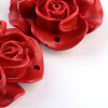 Rose Flower Cinnabar Links CARL-Q004-71-3