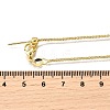 1.5MM Brass Box Chain Adjustable Slider Necklaces NJEW-M108-07G-5