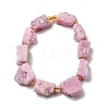Electroplated Natural Druzy Agate Beads Strands G-R012-A02-05-2