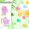 40Pcs 8 Colors Luminous Dog Miniature Ornaments DJEW-CJZ0001-004-2