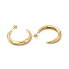Rack Plating Brass Twist Ring Stud Earrings for Women EJEW-P221-49G-2