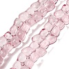 Transparent Glass Beads Strands GL-CBAAE04-01A-1