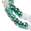 Electroplate Glass Beads Strands EGLA-D300-06-6mm-19-3