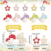 60Pcs 10 Style Alloy Enamel Pendants ENAM-PH0001-99-4