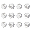 12Pcs 925 Sterling Silver Spacer Beads STER-BC0001-95-1