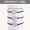 3Pcs 3 Style 430 Stainless Steel Butterfly Link Bracelets Set JB728A-3