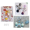 100Pcs Two Tone UV Plating Opaque Acrylic Beads OACR-CJ0001-34-7