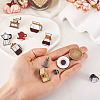 10Pcs 10 Style Coffeemaker Enamel Pins JEWB-TA00001-07-15