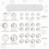 300Pcs Frosted Transparent Glass Beads GLAA-TA0002-78C-4