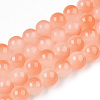 Baking Painted Imitation Jade Glass Round Bead Strands X-DGLA-N003-6mm-07-1