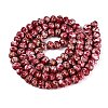 Opaque Baking Paint Glass Beads Strands GLAA-Q110-03A-16-2