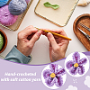 Handmade Polyester Flower Pendant Decorations HJEW-WH20020-011A-6